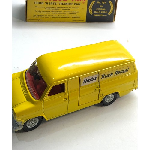 449 - Dinky 407 Ford Hertz transit van original boxed please see images for condition