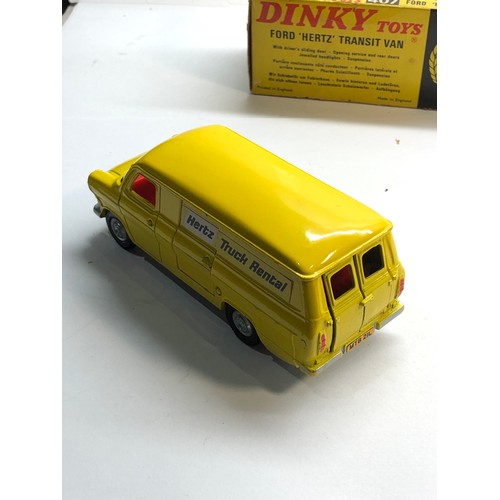 449 - Dinky 407 Ford Hertz transit van original boxed please see images for condition