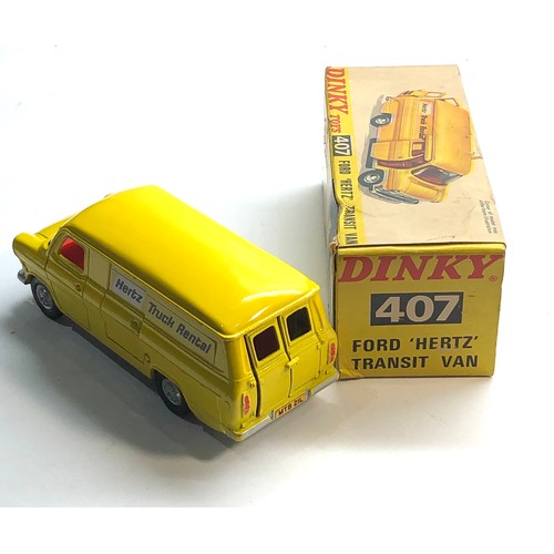 449 - Dinky 407 Ford Hertz transit van original boxed please see images for condition