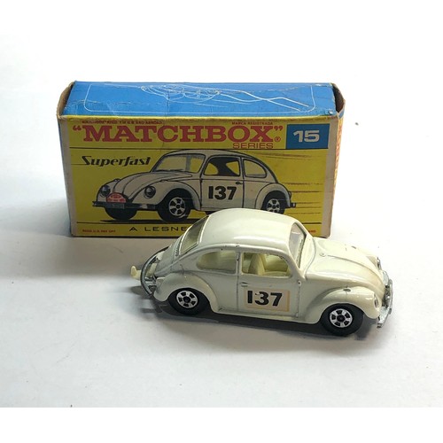 452 - Matchbox superfast 15 Volkswagen 1500 saloon original  box please see images for condition