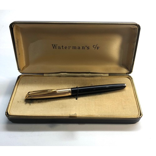 429 - Vintage watermans 14ct gold nib fountain pen boxed please see images for condition