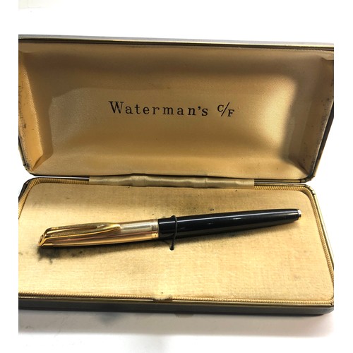 429 - Vintage watermans 14ct gold nib fountain pen boxed please see images for condition