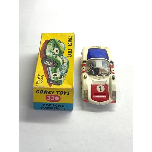 443 - Corgi 330 Porsche Carrera 6 in original box please see images for details