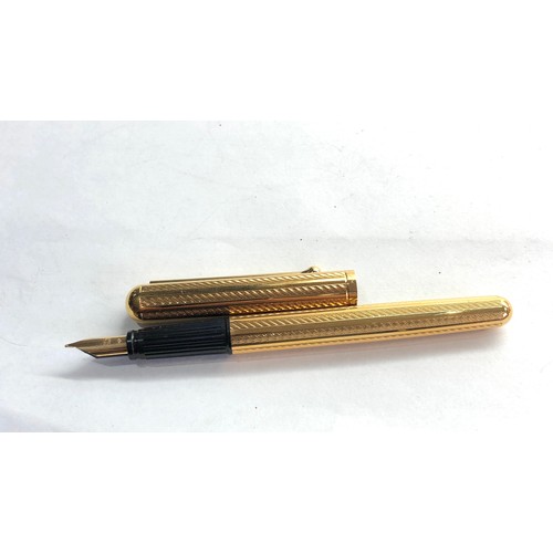 431 - 18ct gold nib Waterman fountain pen gold plated case please see images for details