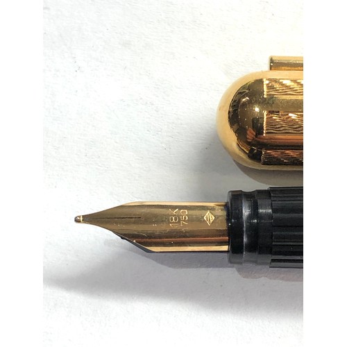 431 - 18ct gold nib Waterman fountain pen gold plated case please see images for details