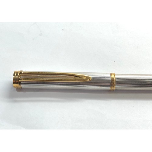 433 - Waterman sterling silver fountain pen 18ct  gold nib french silver hallmark to case please see image... 