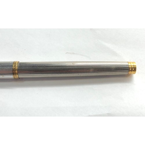 433 - Waterman sterling silver fountain pen 18ct  gold nib french silver hallmark to case please see image... 