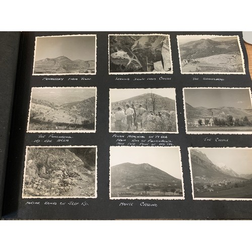 403 - Photograph album containing India battle field tours, military pictures / photos, scenic views etc p... 