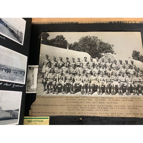 403 - Photograph album containing India battle field tours, military pictures / photos, scenic views etc p... 