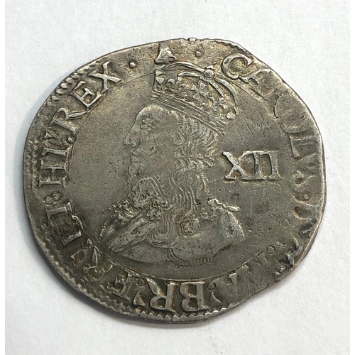 418 - Charles 1st 1625-49 silver coin measures approx 30mm dia weight 6.1g please see images for grade and... 