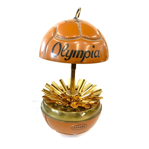 Vintage Football Olympia chrome cigarette dispenser, overall good condition