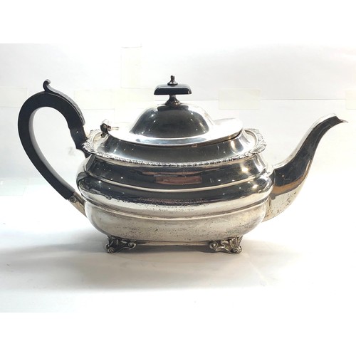 58 - Antique silver tea pot by Elkington & co  Birmingham silver hallmarks rubbed weight approx 612g engr... 