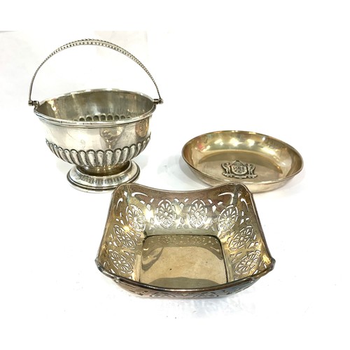 73 - 3 Vintage silver bowls weight 120g please see images for details