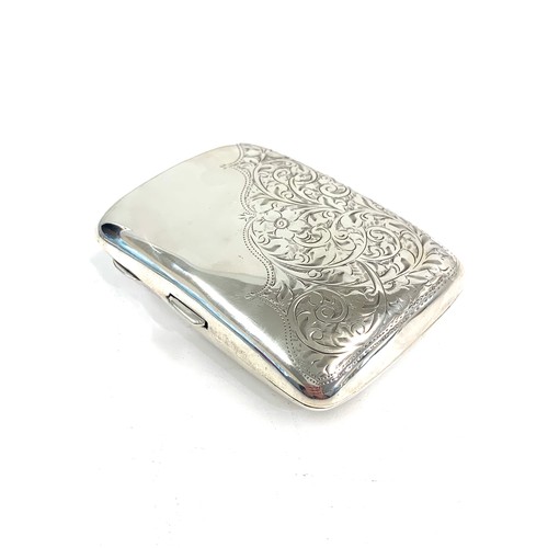 115 - Silver cigarette case, London made around 1900, approximate weight: 75g