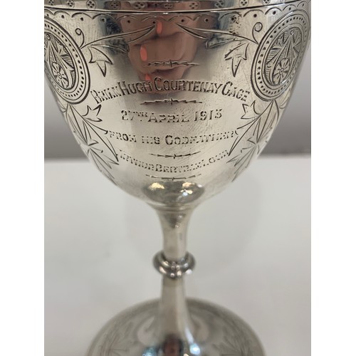 121 - Victorian silver goblet