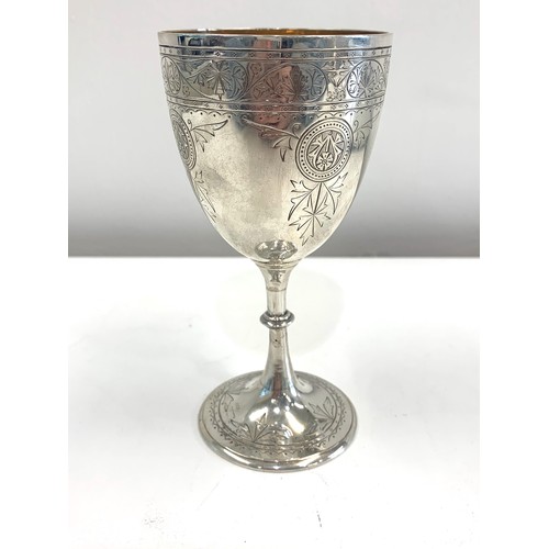 121 - Victorian silver goblet