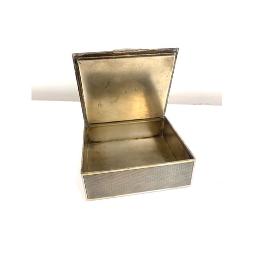 122 - Silver french box with painted lid