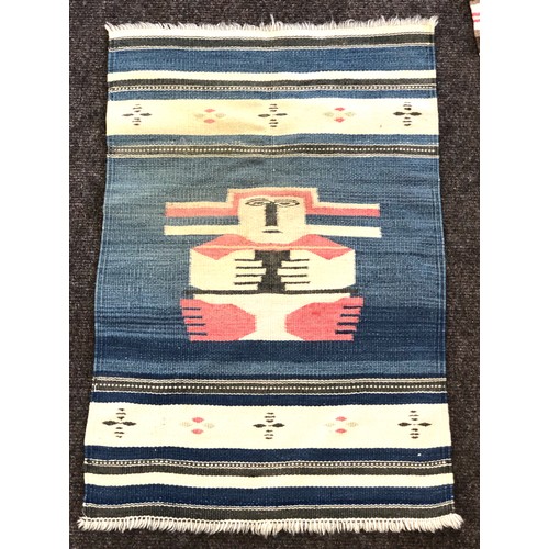 428 - Antique tribal handmade rug, possibly North American / Mexican please see images, good overall condi... 