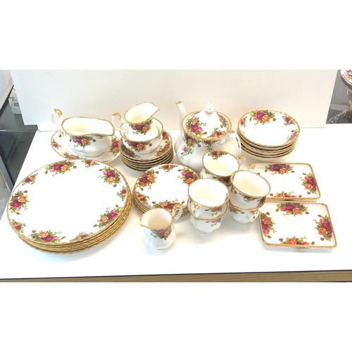 117 - Large selection of Royal Albert includes tea service, breakfast bowls dinner plates etc approx 38 pi... 