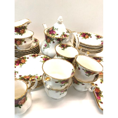 117 - Large selection of Royal Albert includes tea service, breakfast bowls dinner plates etc approx 38 pi... 