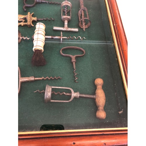 68 - Cased set of antique vintage corkscrews please see images for details