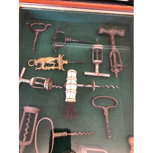 68 - Cased set of antique vintage corkscrews please see images for details