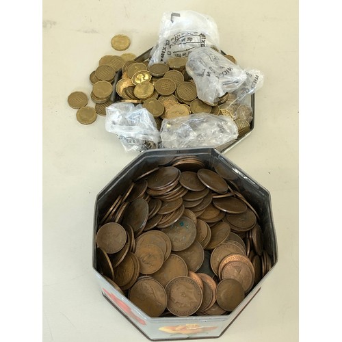 94 - Large selection of coins, includes penny's thrutney pieces etc