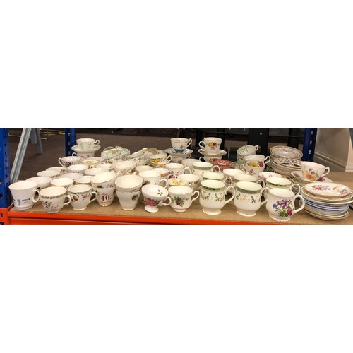 207 - Selection of assorted china cups and saucers, all in good overall condition, age related ware