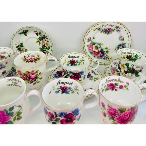 66 - Selection of Royal Albert pieces from the flowers collection, all items in good overall condition