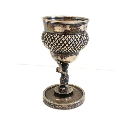 105 - Continental german silver goblet Frankfurt