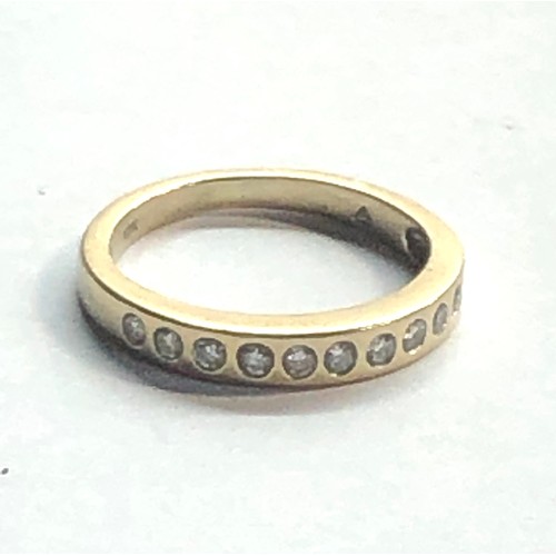 162 - 18ct gold & diamond ring weight 3.2g size J