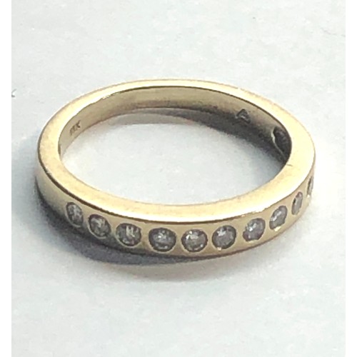 162 - 18ct gold & diamond ring weight 3.2g size J