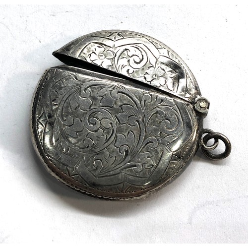 62 - Antique silver vesta / match striker