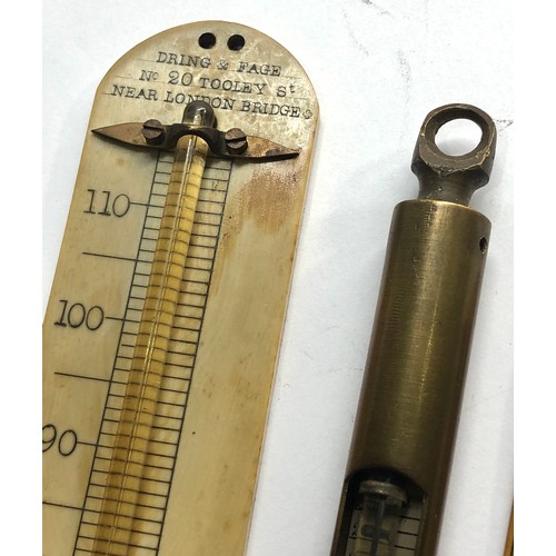 425 - 3 Antique thermometers