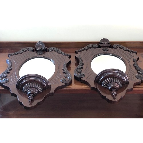 458 - Pair of antique wall mirrors