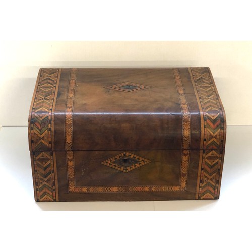 433 - Antique inlaid writing box for restoration