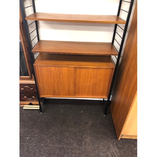 460 - Retro 1960s Teak ladderacks shelf unit, measures approx 79” tall 37” wide 14” depth