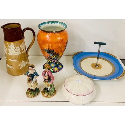 4 - Selection of pottery to include Royal Doulton, Shelly, Carltonware (chip to Carltonware vase)