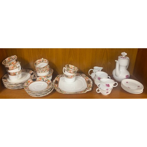 91 - Set 2 tea services, Wellington china and fine china made in GDR, in overall good condition