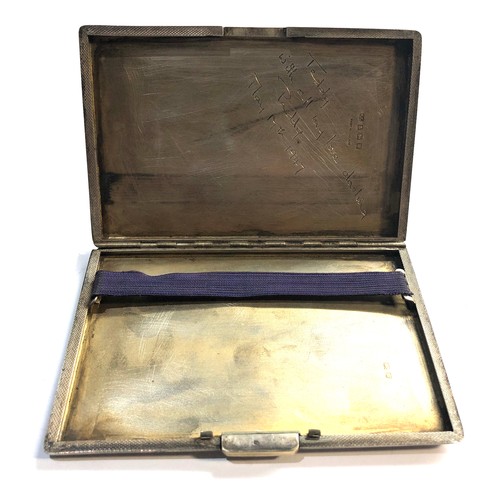 33 - Antique engine turned cigarette case weight 140g