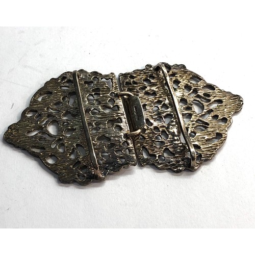 23 - Ornate silver nurses buckle