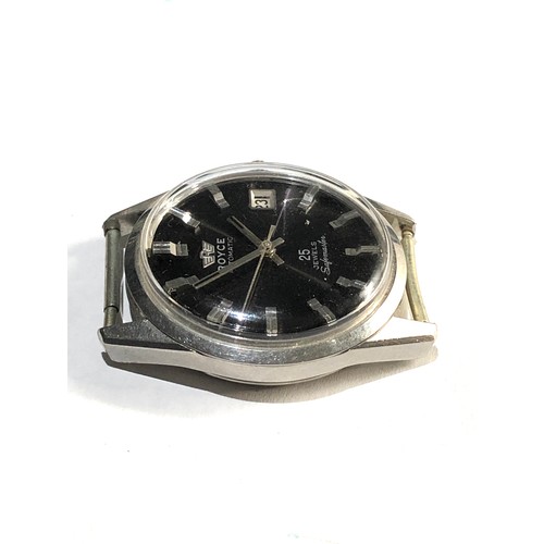 245 - Royce Safemaster automatic date swiss 25 Jewels Vintage Wrist Watch.in working order but no warranty... 