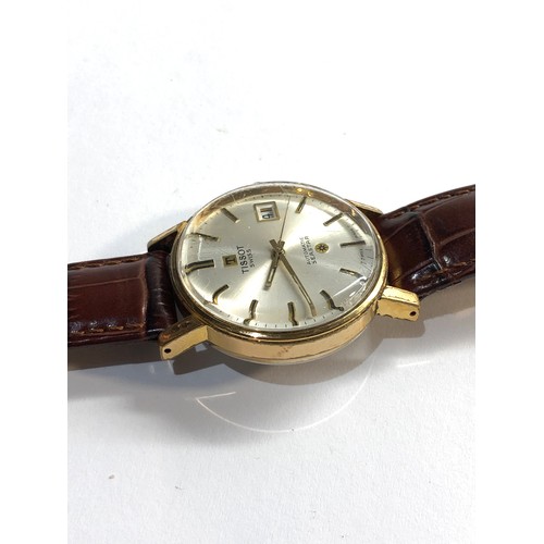 248 - Vintage Tissot automatic seastar date gents wristwatch in good overall condition working order but n... 