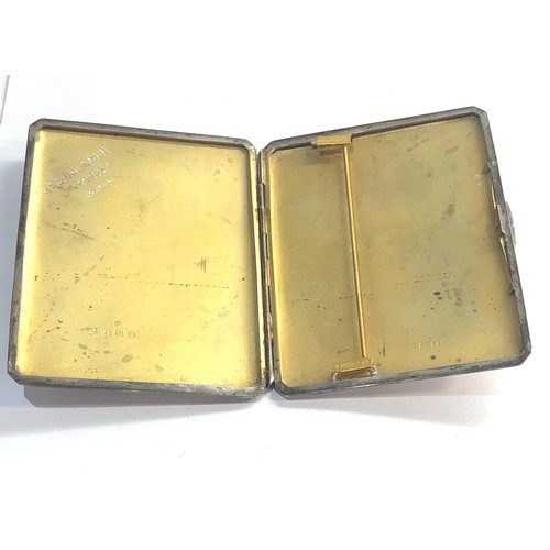 78 - Silver cigarette case weight 120g