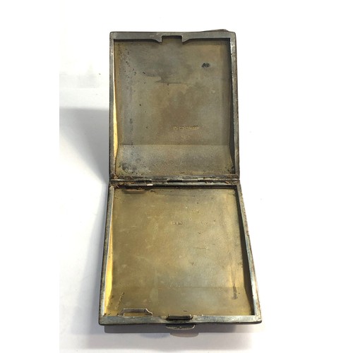 77 - Silver cigarette case weight 120g