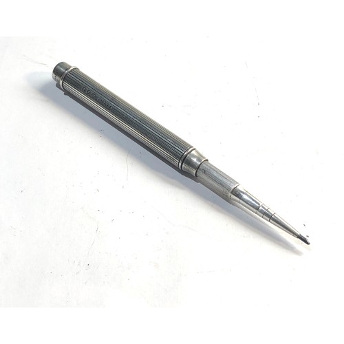 187 - Antique silver extending sampson morden pencil measures approx 8cm and 12cm when extended weight 27g... 