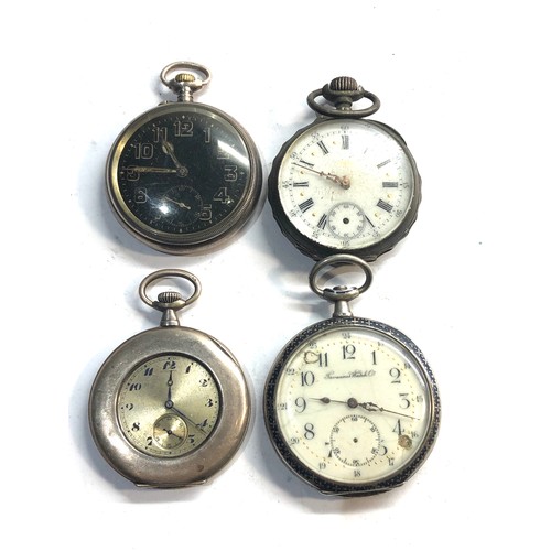 303 - 4 antique silver pocket watches spares or repair