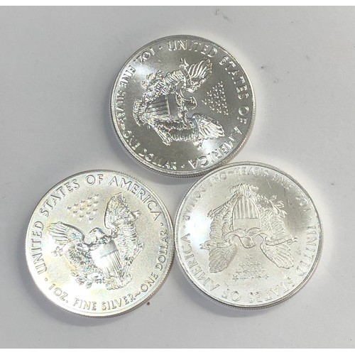 406 - 3 Silver proof coins  please see images for details