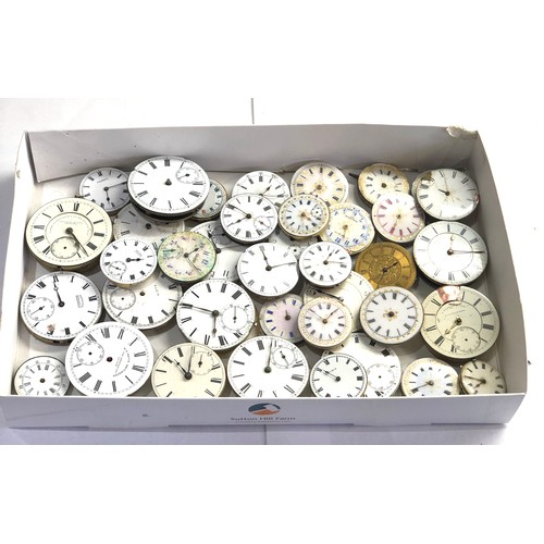 259 - Box of pocket watch movements spares and parts