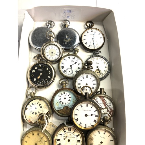 261 - Box of pocket watches spares and parts